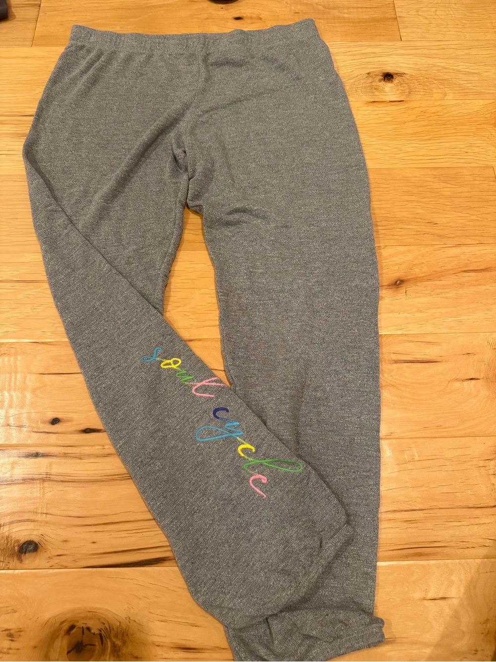 Monrow x SoulCycle Embroidered Lounge Jogger Sweatpants Medium